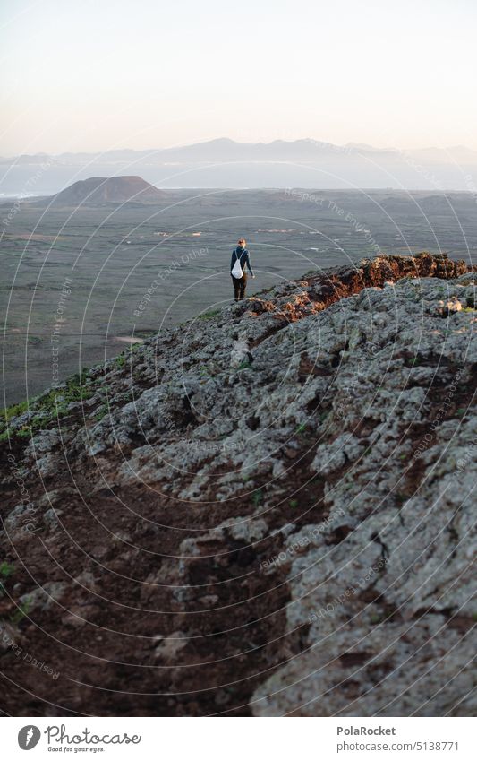 #A0# On The Edge Hiking hike hikers Class outing Hiking trip hiking trail wanderlust migrating Wanderlust descend two Volcano crater Landscape Size Volcanic