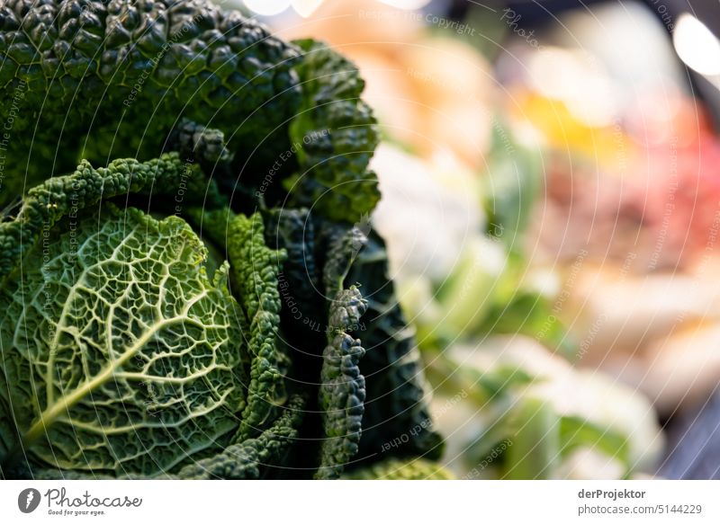 Organic vegetables on a stall IV Green Growth Diet Detail Agriculture Healthy Eating Close-up naturally Garden Fresh Vegetable Vegetarian diet Plant Cabbage