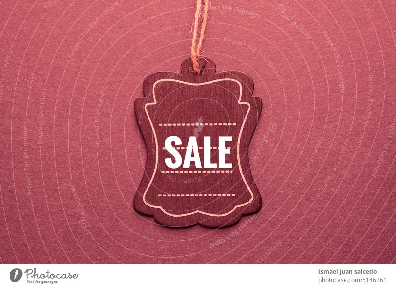 sale on the red price tag, red mockup red tag red color red background object market shopping buy icon symbol label business black friday sales discount font