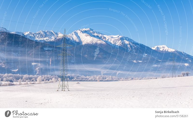 Winter morning in Styria near Trieben, Austria mountains Alps Ennstal Drifting Snow vacation Vacation & Travel Mountain Landscape Nature Peak Snowcapped peak