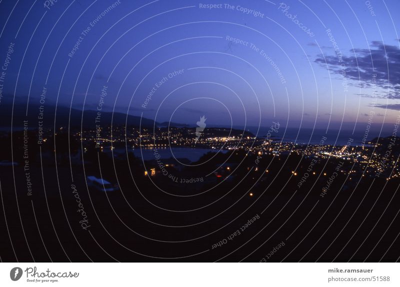 Wellington Nights New Zealand Airport victoria lookout Evening Sky