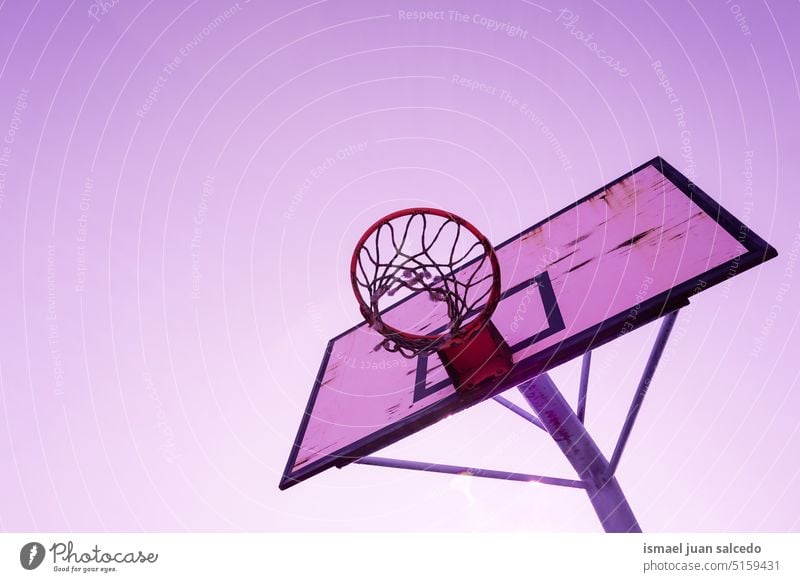 old abandoned street basket, sports equipment hoop basketball basketball hoop play playing game competition court field park playground outdoors bilbao spain