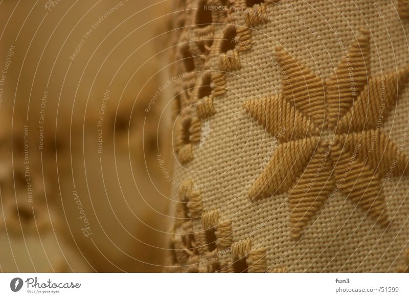 tablecloth Craft (trade) Macro (Extreme close-up) Physics Textiles Cloth Pattern Handcrafts dof marrow Warmth Blanket Sewing thread Star (Symbol)