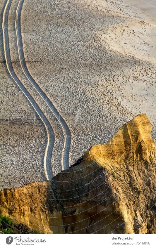 Mobile rock stops in front of camera Environment Nature Landscape Plant Elements Earth Sand Summer Climate Hill Coast Beach Exceptional Threat Hideous Emotions