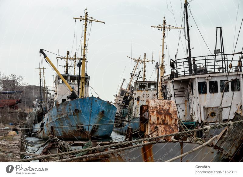 old ship ran aground in Ukraine Berdyansk Kherson Mariupol Odessa abandoned astray beach big boat cargo catastrophe coast conflict crisis empty ship europe