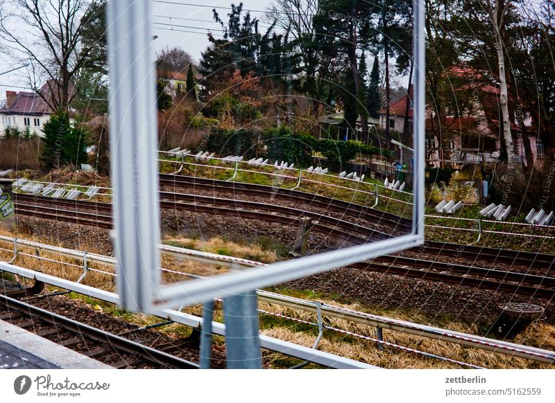 Mirror on a suburban train station Berlin Germany Capital city Kiez Life Middle Town city district street photography City trip Scene scenery Tourism daily life