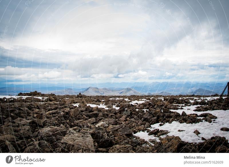 Ben Nevis Summit View Scotland Scotlands landscape Nature Mountain Hiking Highlands Clouds Landscape Vacation & Travel Freedom Calm Hiking trip Hiking trails