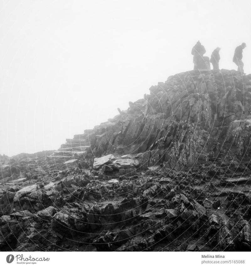 Snowdon Summit summit snowdonia snowdonia national park mountain nature scenic rock peak travel tourism view outdoor mist scenery landscape hiking mountains