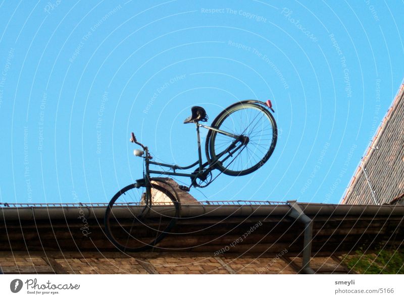 capers Bicycle Air Roof Sky Old paradoxical