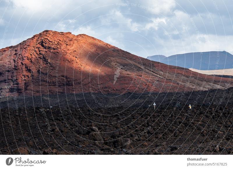 Volcano with right of way Vacation & Travel Peak Beautiful weather Mountain Far-off places Sky Clouds Horizon Day Light Shadow Panorama (View) Volcanic island