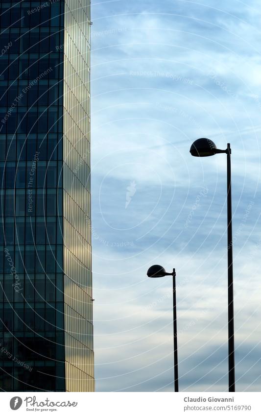 Citylife, modern park in Milan, Italy Europe Hadid Isozaki Libeskind Lombardy Three Towers architecture building business city cityscape color day exterior