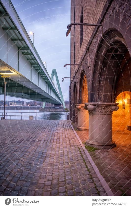 Severinsbrücke at the Rheinauhafen Severins bridge rhine bridge cologne at the rheinauhafen landscape photography Rhine historical cologne