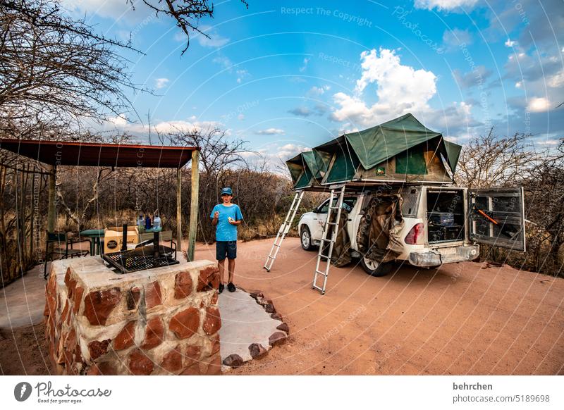 BE outside Gorgeous Sky Far-off places Evening Twilight Dusk Namibia travel Wanderlust especially Nature Landscape Adventure jeep Tent roof tent