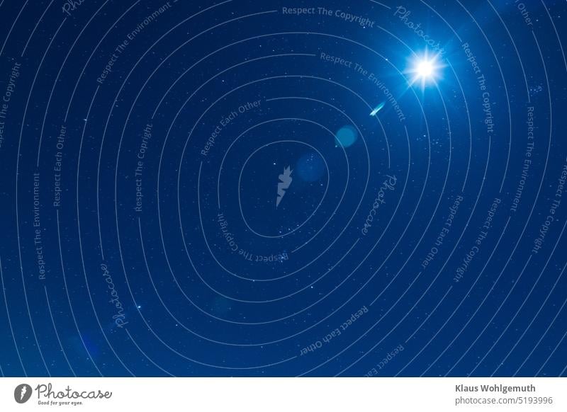 Winter night sky, Orion and the open star clusters in the constellation Taurus,Hyades and Pleiades are accompanied by moonlight. Long exposure Night sky