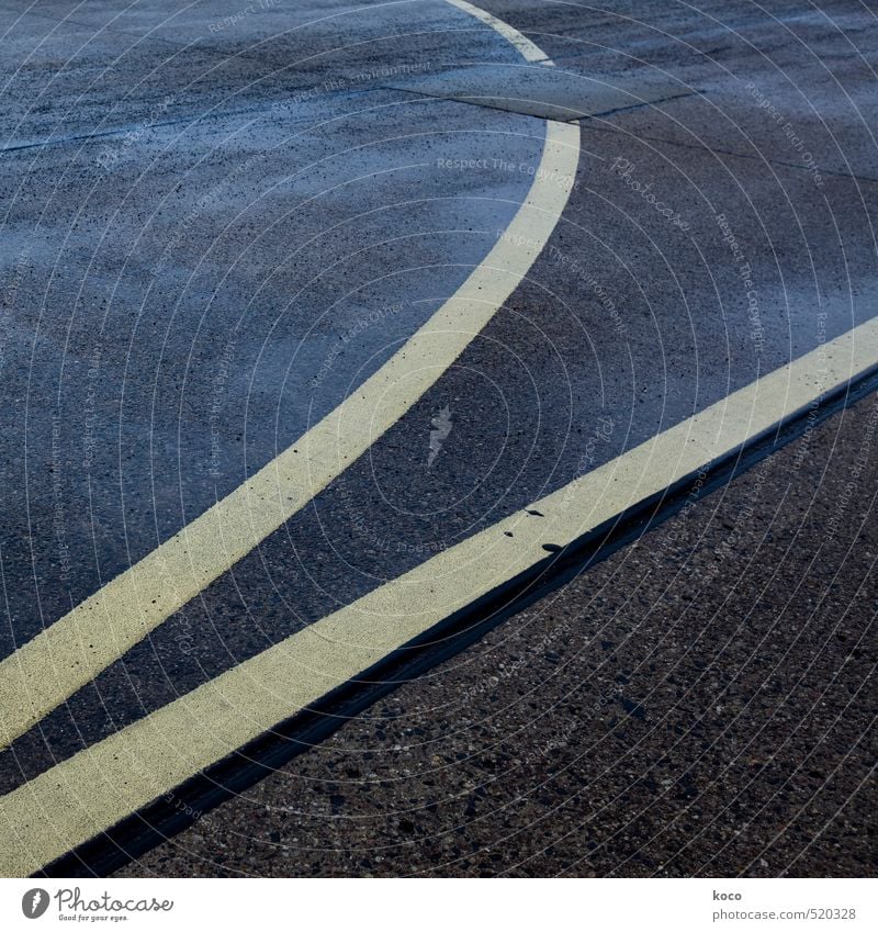 approach. Bad weather Airport Street Crossroads Lanes & trails Road junction Highway Airfield Runway Stone Concrete Line Dark Simple Wet Blue Brown Yellow Black