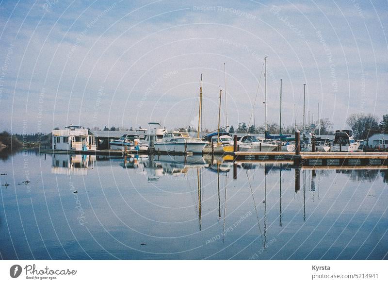 Boats in the harbor on film boat boats docked Boat dock boat dock and waterfront On the Water marina Film film photography