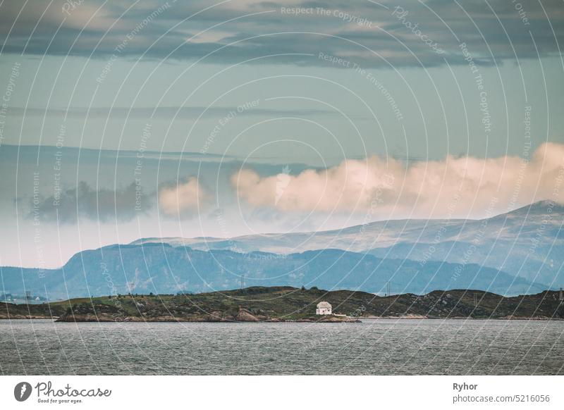 Alesund Islands, Norway. View Of Giske Skyline In Summer Day island outdoor destination scenic sea summer north site nature alesund famous house ocean