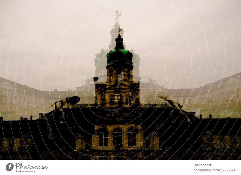 Image Disturbance | Charlottenburg Palace Charlottenburg castle Berlin Castle Silhouette Tourist Attraction Double exposure Illusion Historic Exceptional