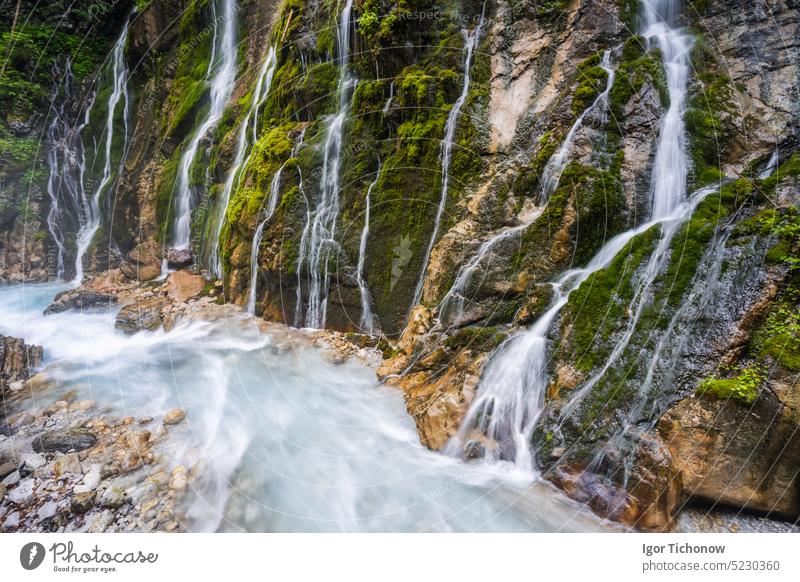 Wimbachklamm gorge wich beautiful water streams near Berchtesgaden, Bavaria, Germany berchtesgaden bavaria wimbachklamm germany ravine travel waterfall nature