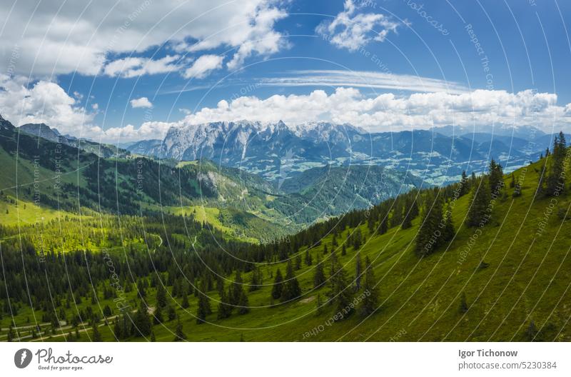 Hiking trail around Wilder Kaiser mountains, Tirol - Austria tirol austria kaiser wilder path landscape ellmau europe sky summer alps nature green panorama