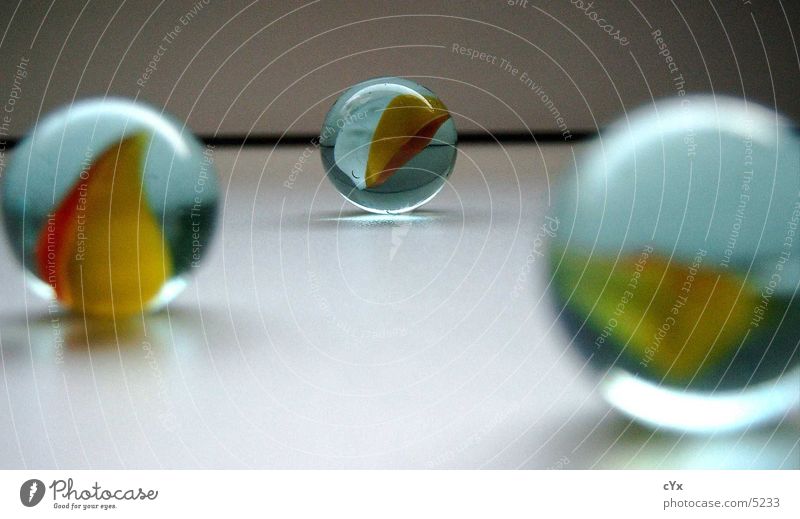 glass marbles Marble Round Far-off places Multicoloured Macro (Extreme close-up) Close-up marble glass Perspective Sphere Middle Glass