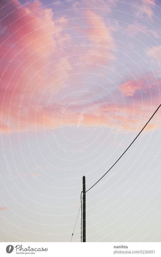 Background images of a kawaii anime style cloudy sky in pastel tones dreamy surreal clouds background magic ethereal minimal pink magical nature natural purple