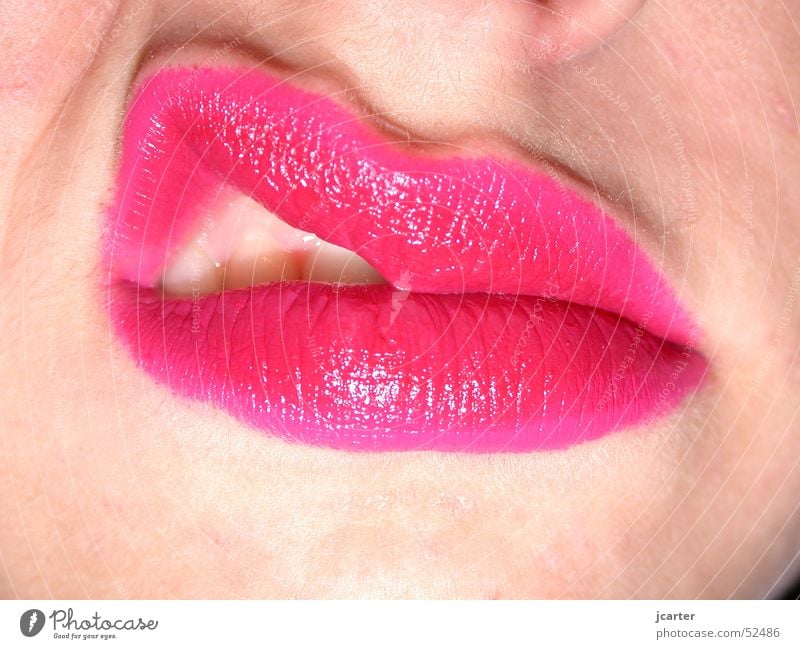 angry Woman Lips Red Anger Pink Lipstick Make-up Kissing Relationship Aggravation Macro (Extreme close-up) Close-up kiss Mouth Passion Face Skin up close Pout