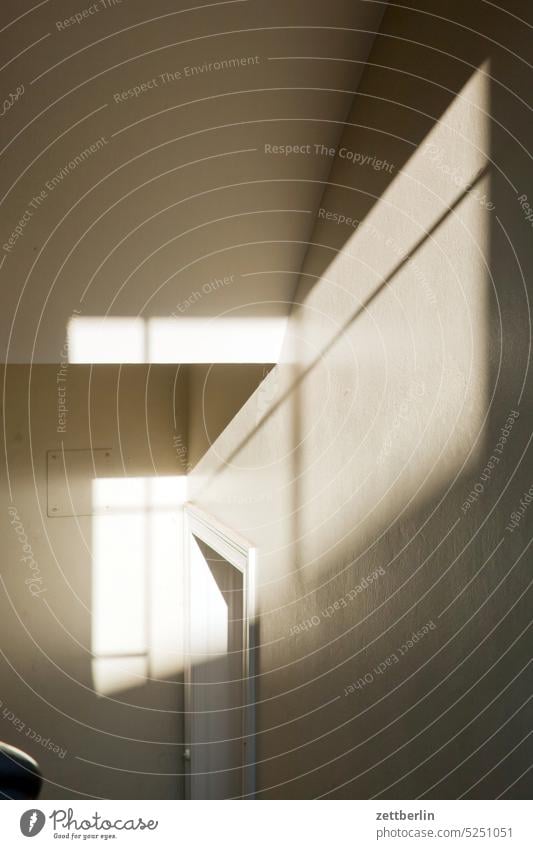 Light and shadow in the staircase sales Descent Downward Old building ascent Upward Window rail House (Residential Structure) Apartment house Deserted