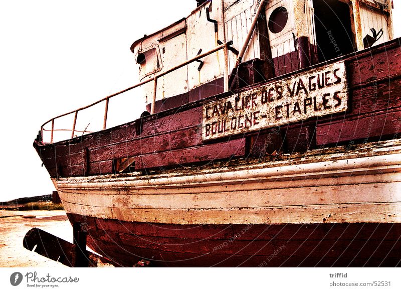 Old boat Watercraft Normandie Decline