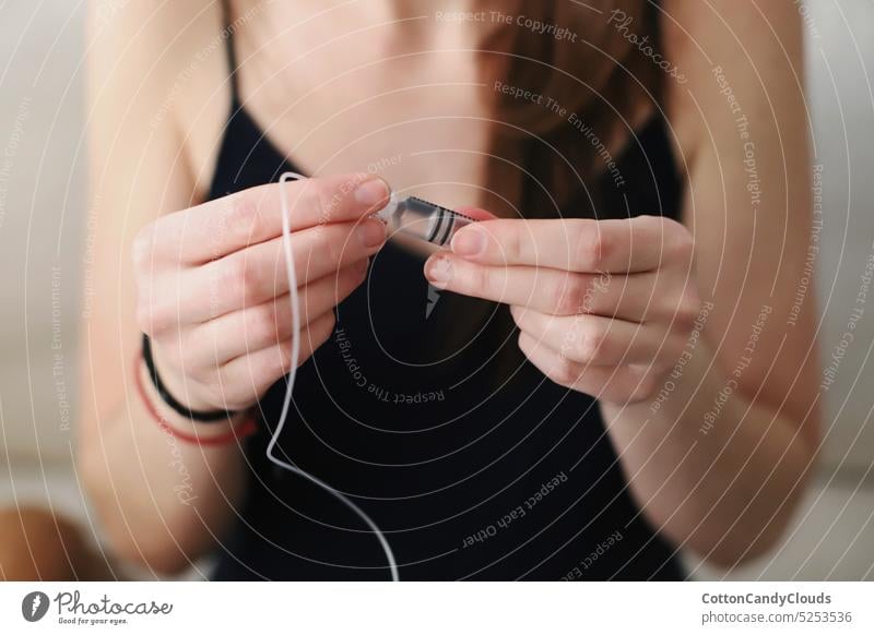 Woman holding a reservoir just filled with insulin for her insulin pump Holding Reservoir Filled with insulin Insulin pump Type 1 diabetes Diabetes care