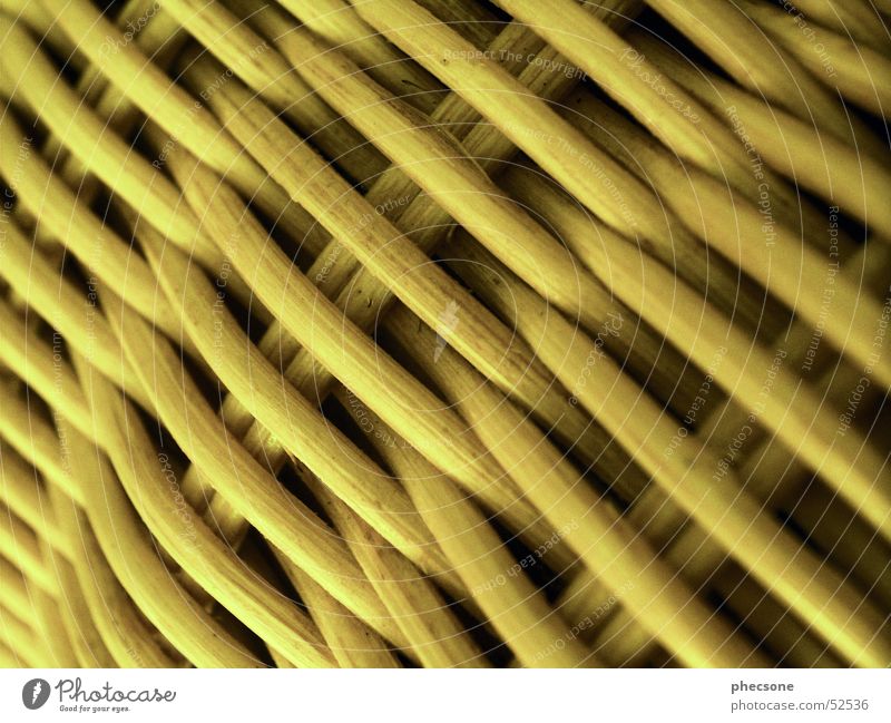 basketwork Sofa Furniture Seating Basket Yellow Chair rattan Macro (Extreme close-up)