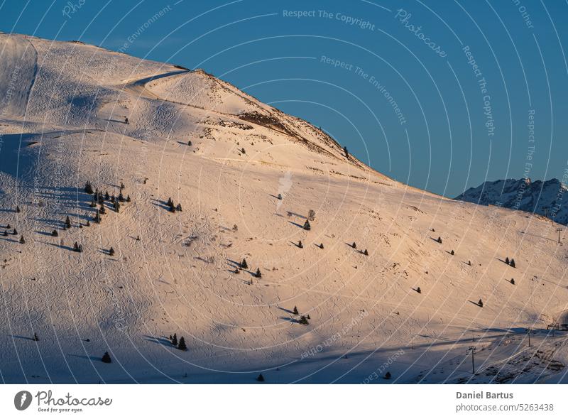 Sunset over the French Alps mountains, Alpe d'Huez, France aerial alpe alpe d huez alpine alps background beautiful bike blue bright cloud clouds cold d'huez