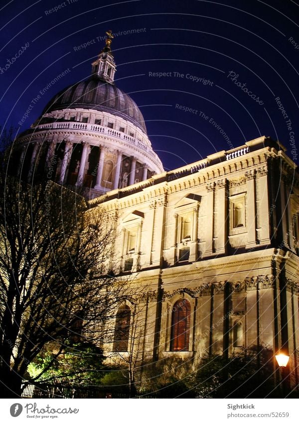 St. Paul's 2 St. Paul's Cathedral London England Religion and faith Prayer Domed roof Light Night Building Evening