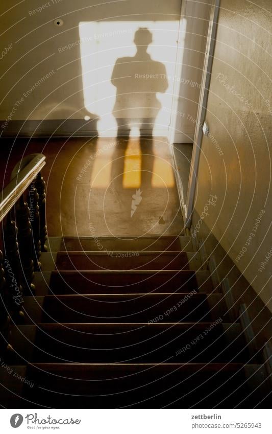 Shadow in the staircase as always sales Descent Downward Old building ascent Upward Window rail House (Residential Structure) Light Man Apartment house