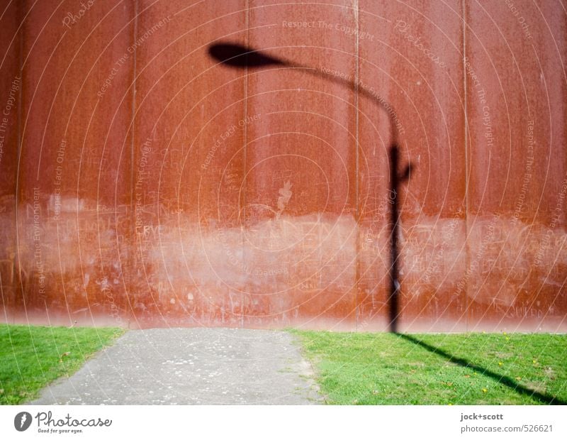 Lantern light during the day Tourist Attraction Monument The Wall Lanes & trails Exceptional Past Time Shadow play GDR No man's land Graffiti Illusion