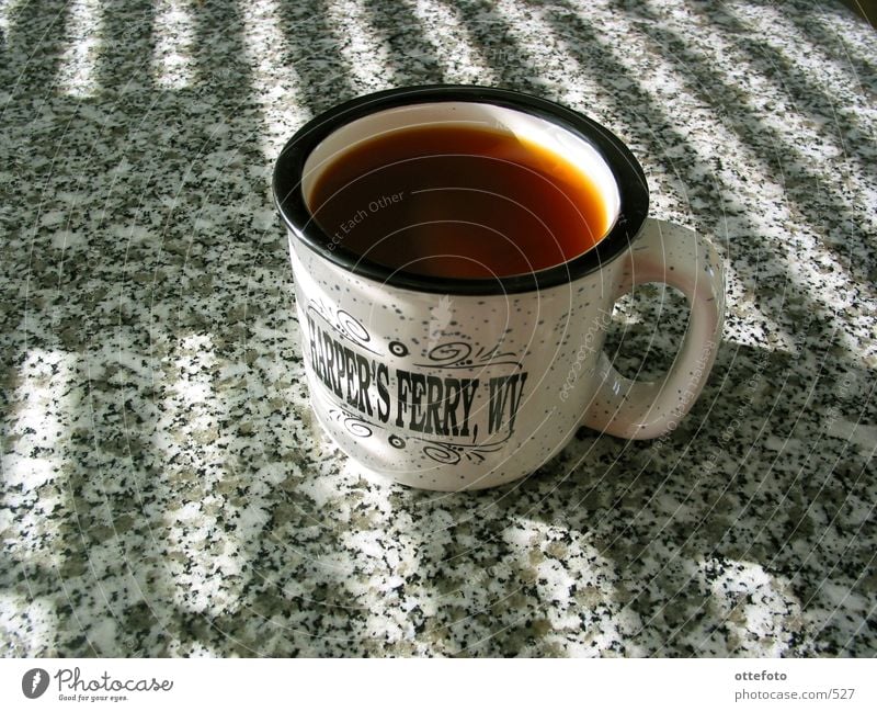 Sunday morning Mug Table Venetian blinds Things