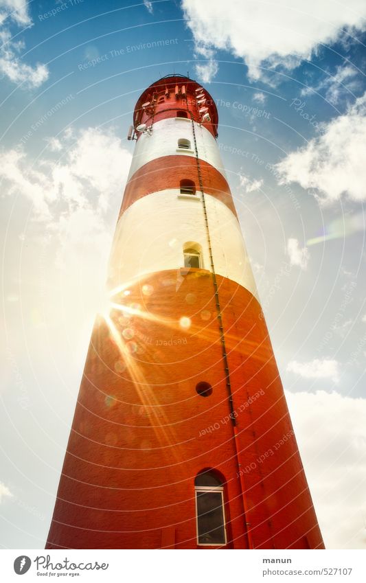 Lighthouse Vacation & Travel Tourism North Sea North Sea Islands Tourist Attraction Illuminate Colour photo Exterior shot Deserted Day Shadow Contrast