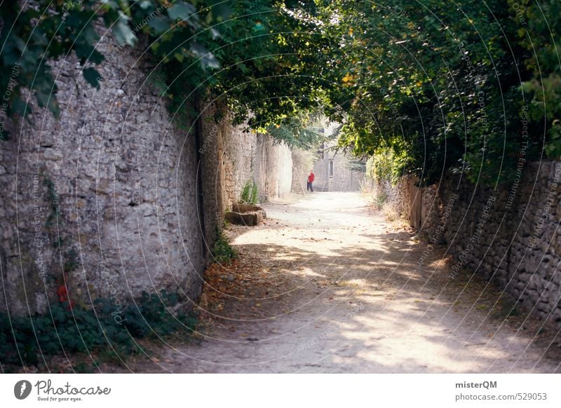 French Style XIX Art Esthetic Contentment Alley Vacation photo Wall (barrier) France Lanes & trails Street Romance Colour photo Exterior shot Deserted