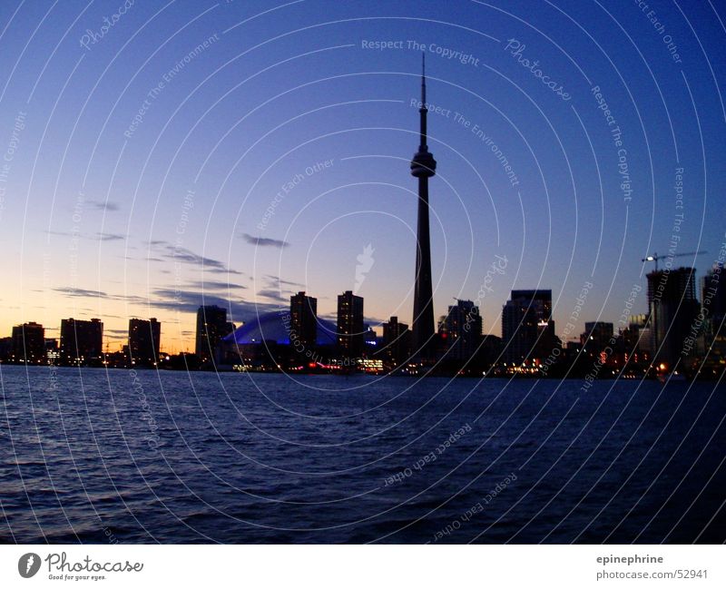 toronto skyline Toronto Sunset Town Skyline