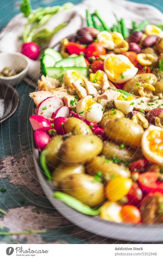 Assorted vegetables and herbs on table tray fresh delicious food nutrition natural assorted healthy food organic vitamin raw diet ripe vegetarian composition