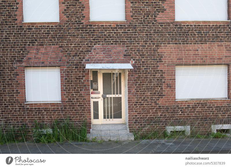 façade Transience Abandoned village Ghost town Village Germany Coal Fence abandoned area Architecture architectural photography ecology Empty Environment