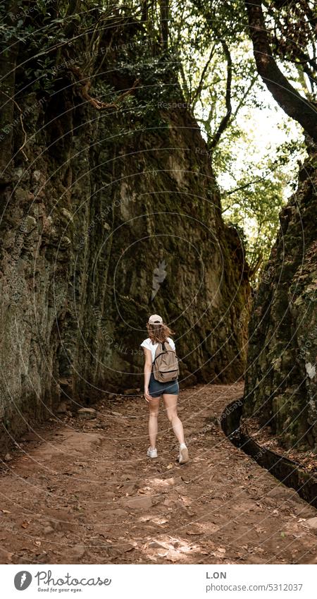 Madeira Island Portugal Hiking along the levadas artificial watercourse Levadas Channel Nature Tourism Europe Portuguese destination vacation Landscape