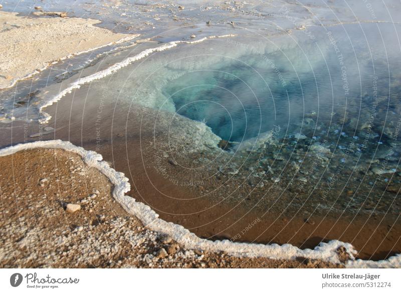 Iceland | Great Geyser | largely inactive hot spring Water Hot Outbreak erupt steam steaming geological Geology Volcanic Pressure bubble Energy peril Nature