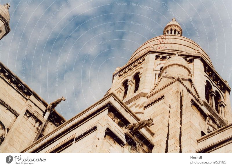 Sacré Coeur - Paris Sacré-Coeur Art Domed roof Wall (barrier) Religion and faith Sky Tourist Attraction Tower Architecture