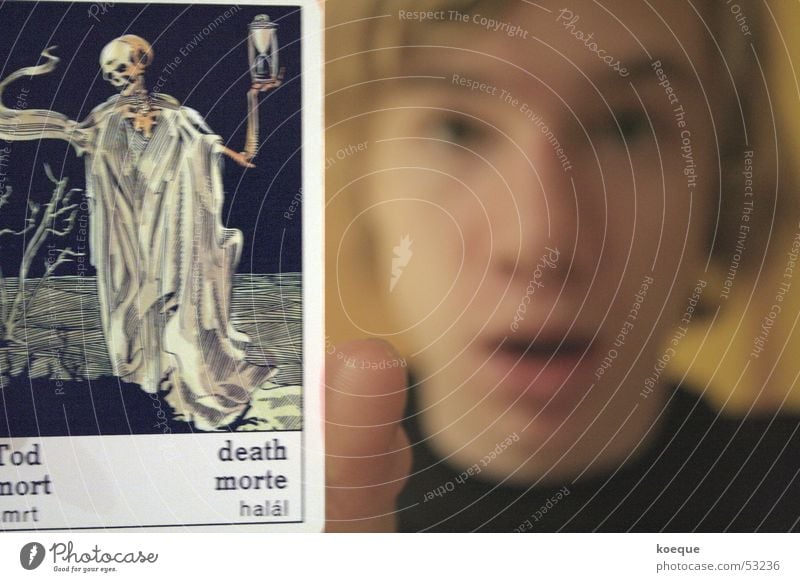 Horoscope Death Tarot Horror mortar Facial expression Shock