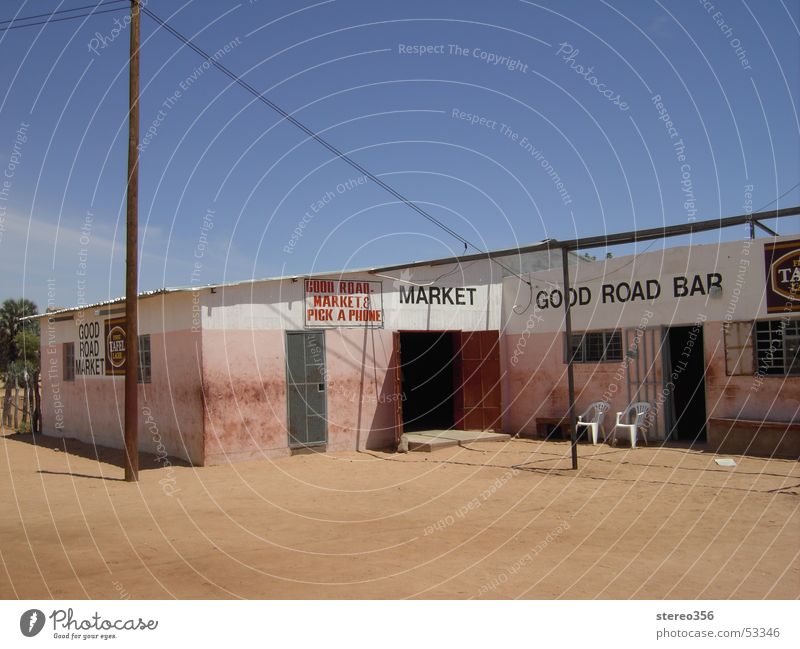 Good Road Bar Africa Namibia Barn Sand