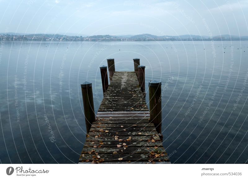 on the jetty Lifestyle Elegant Tourism Trip Adventure Far-off places Freedom Nature Landscape Water Sky Horizon Lake Lake Constance Footbridge Relaxation Old