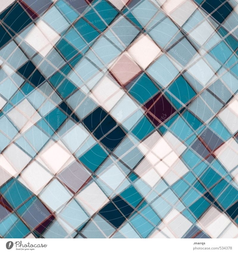 Mosaic (winter edition) Style Design Line Exceptional Sharp-edged Hip & trendy Uniqueness Modern Crazy Blue Pink Turquoise White Colour Creativity Arrangement