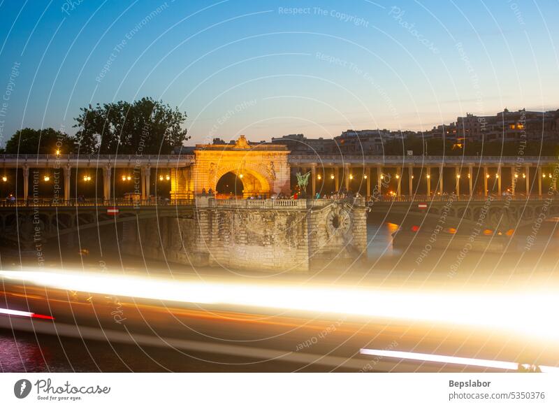 The Pont de Bir-Hakeim formerly the Bridge of Passy arch paris subway colonnade france seine capital steel bridge bir-hakeim bridge of passy french construction