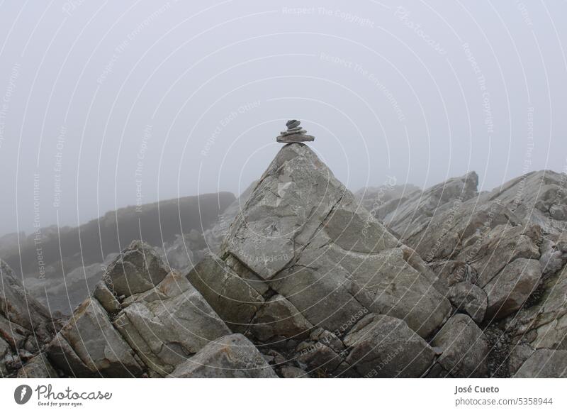 a stone with more stone Stone Dublin Connemara Ireland Exterior shot Nature